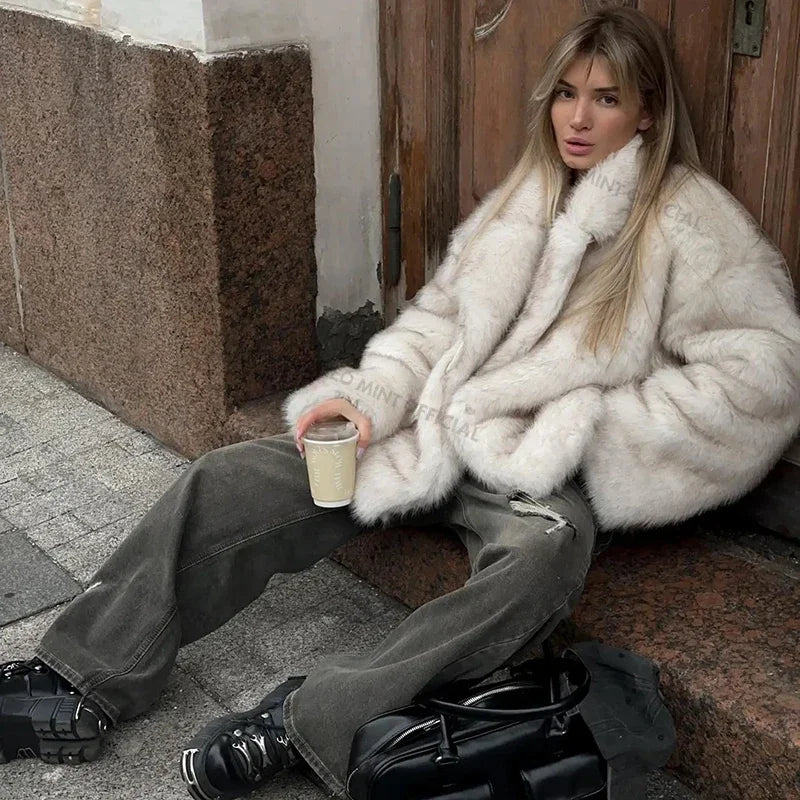 Manteau Fausse Fourrure